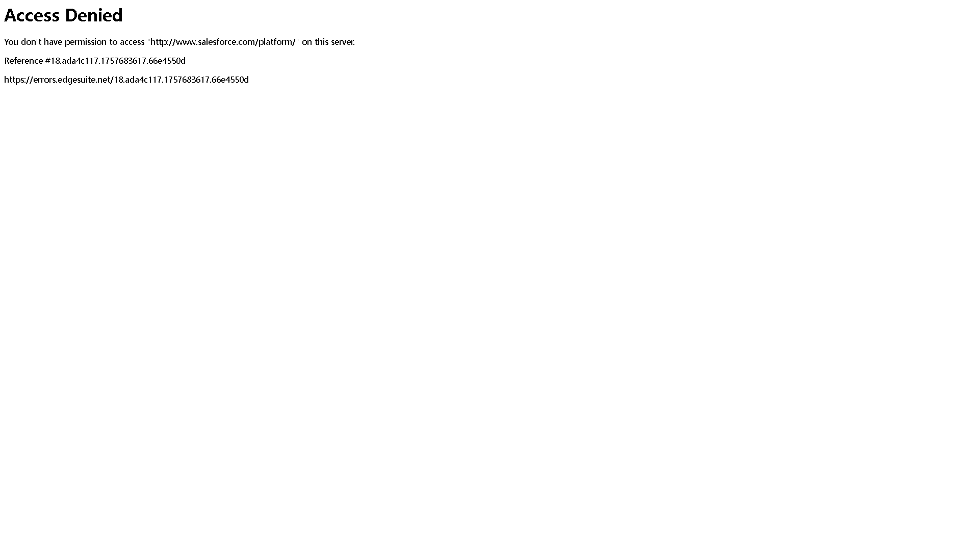 Salesforce Platform Interface Screenshot - Development & APIs Tool